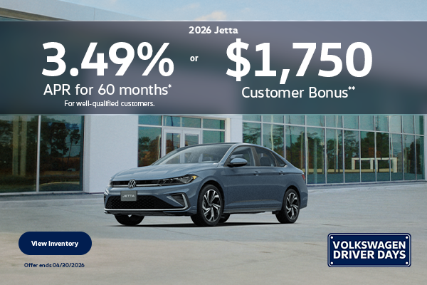 2026 Jetta APR and Customer Bonus