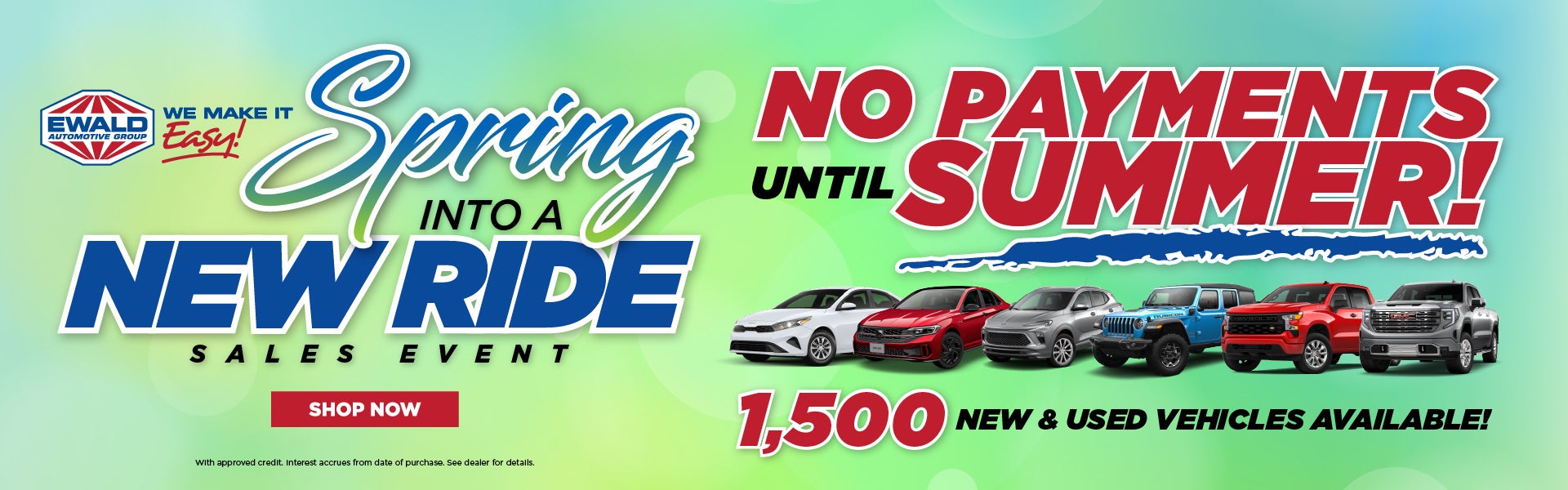 Spring Into A New Ride Sales Event!